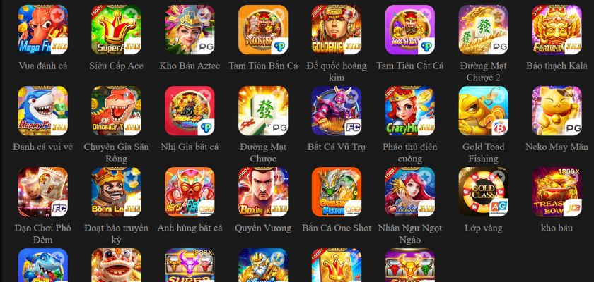 Kho trò chơi đồ sộ và đặc sắc của Gamebet